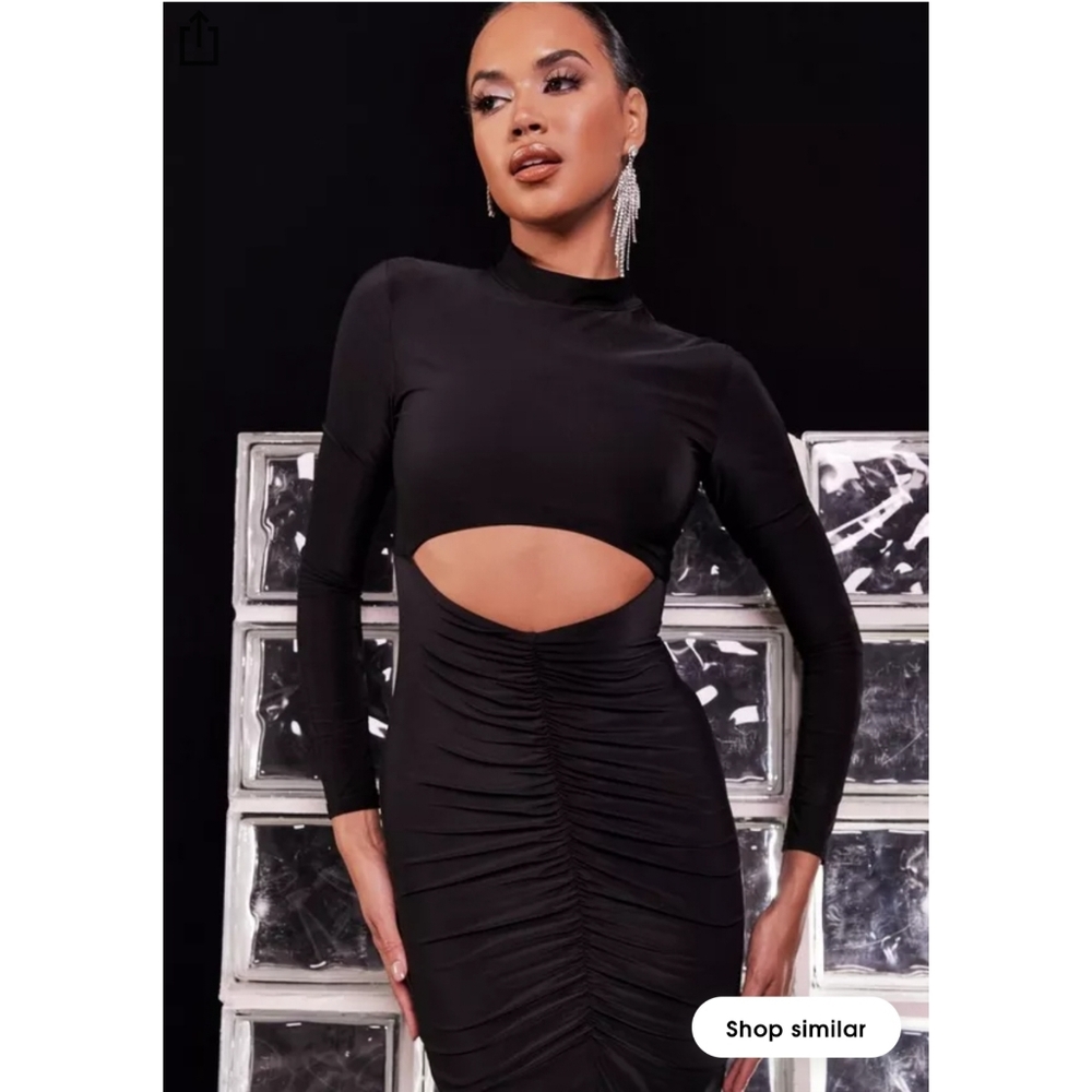 Slinky cutout maxi dress